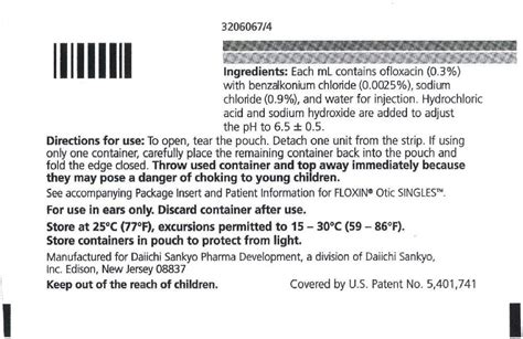 Floxin - FDA prescribing information, side effects and uses