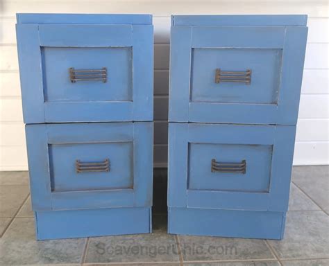 Metal File Cabinet Makeover – Scavenger Chic