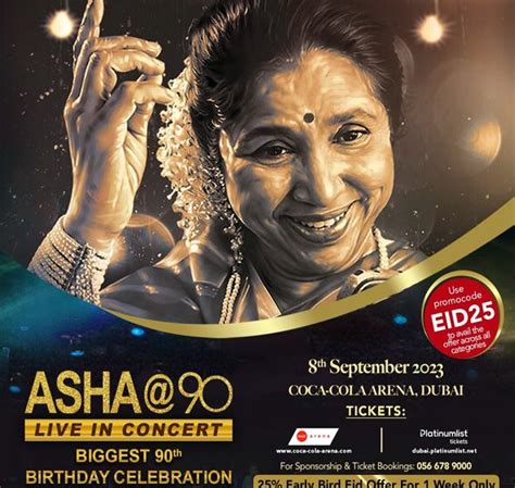 PME ENTERTAINMENT PROUDLY PRESENTS.. Asha Bhosle – Live in Concert ...