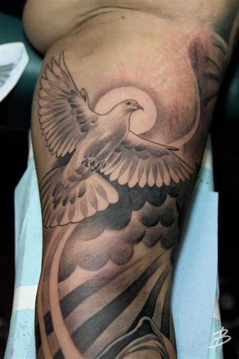 clouds doves tattoos - Google Search Dove Neck Tattoo, Dove Tattoos, Leg Tattoos, Arm Tattoo ...