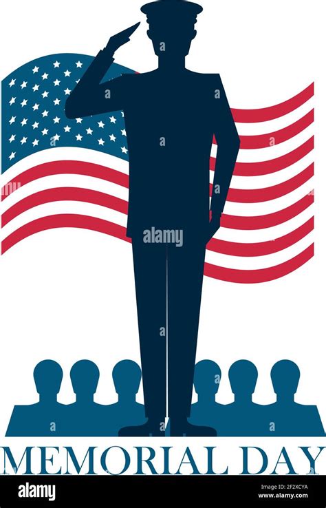 memorial day flag soldier honoring Stock Vector Image & Art - Alamy