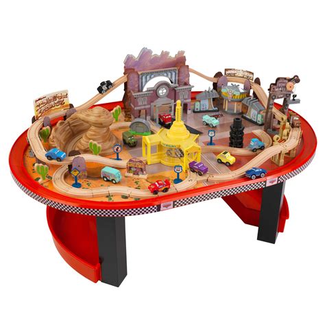 KidKraft Disney Cars Radiator Springs Race Track Set and Table, Ages 3 ...