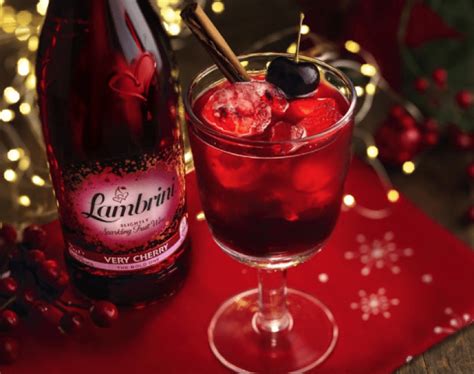 Lambrini Christmas Cocktails including Honey Bee-rini & Cheryy Bomb