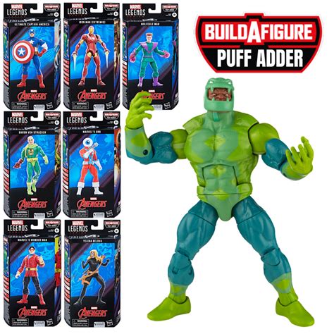 Marvel Legends- The Avengers Classic Comic wave - Puff Adder BAF | Toy ...