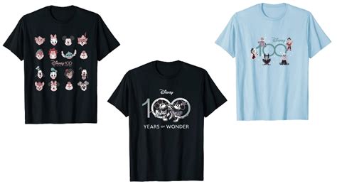 Disney 100th Anniversary T-Shirts Arrive on Amazon - Notes from Neverland