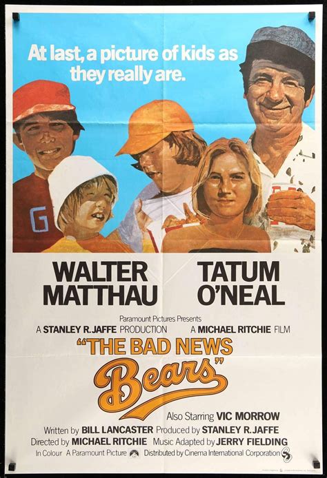 The Bad News Bears (1976) Original English One-Sheet Poster - Original ...