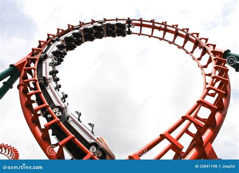 Roller coaster stock photo. Image of childhood, mountain - 32841198