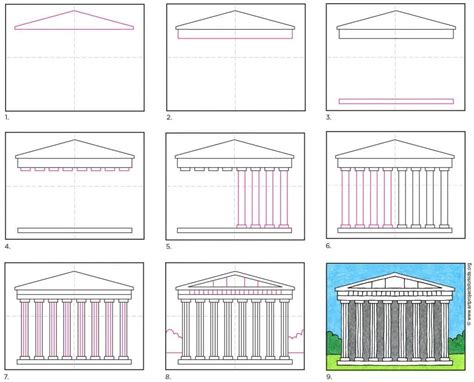 How to Draw the Parthenon · Art Projects for Kids in 2021 | Ancient ...