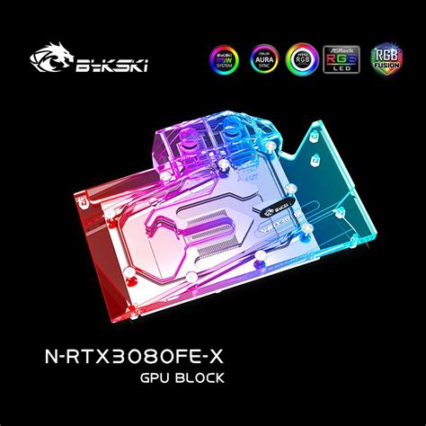 Bykski 3080 GPU Water Cooling Block For NVIDIA RTX3080 3080Ti Founders ...