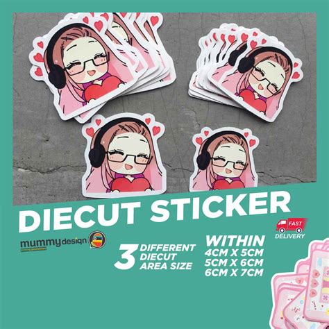 Custom Die cut sticker print (print your own design) | Shopee Malaysia