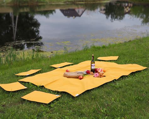 Waterproof picnic blanket Beach blanket Picnic set Handmade | Etsy