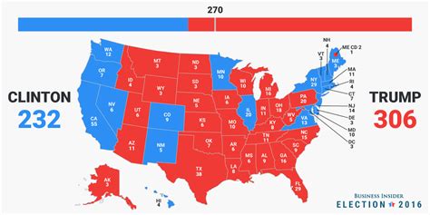 Final electoral college map - Business Insider