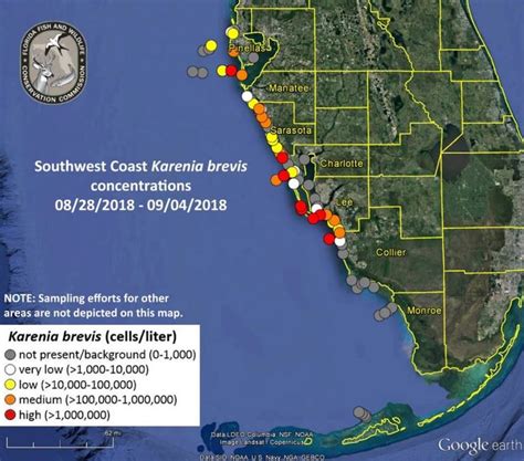 FWC releases red tide map through September 4th - Fox 4 Now WFTX Fort ...