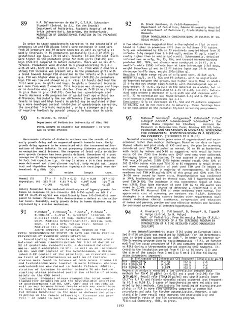 (PDF) Neonatal screening for congenital hypothyroidism in a developing ...