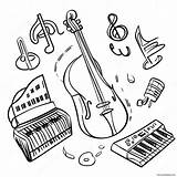 Musical Instruments Coloring Page 57294 45329 sketch template