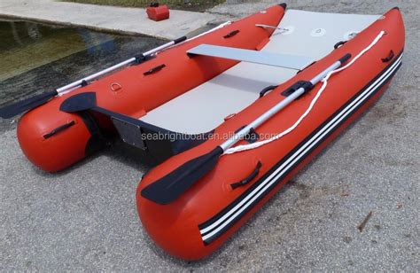 Ce Certification Made-in-china Catamaran One Person Inflatable Cat Pontoon Boat For Sale - Buy ...