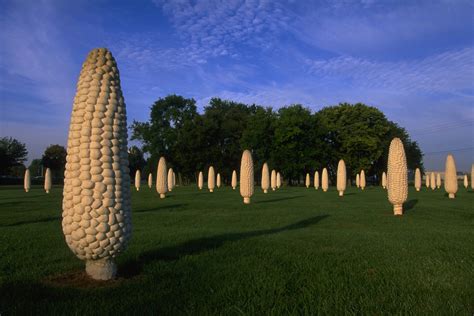 Corn Sculpture by Malcolm Cochran Dublin Ohio | Broadway Augmented