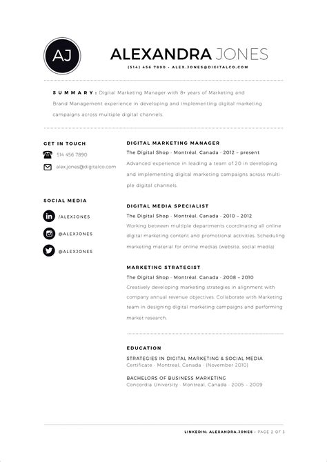 Free Minimalist Resume Template In INDD, Ai & Word Format - Good Resume