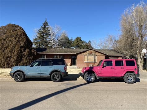 Bronco Sport Size Comparison to Jeep Wrangler JK + lots of pictures! | 2021+ Ford Bronco Sport ...