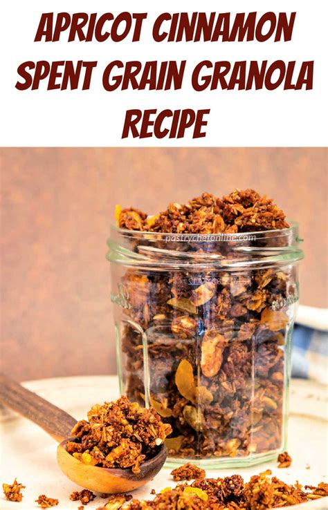 Crunchy Spent Grain Granola with Dried Apricots - Pastry Chef Online