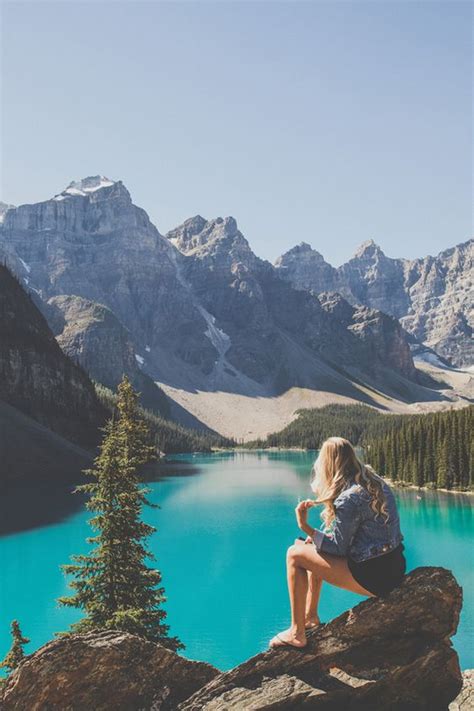 Mountain girl at Moraine Lake. Image by Man & Camera | See You Out ...