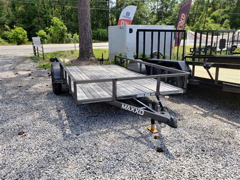 New 2017 MaxxD Trailers 12' X 77" - MAXXD WS Single Axle Utility GRAY METALLIC 6406 | Trailers ...