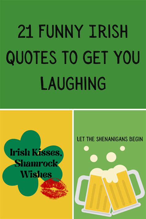 21 Funny Irish Quotes to Get You Laughing - Darling Quote Irish Puns ...