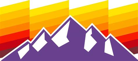 purple mountain with diagonal sunset stripes background 36197451 Vector ...