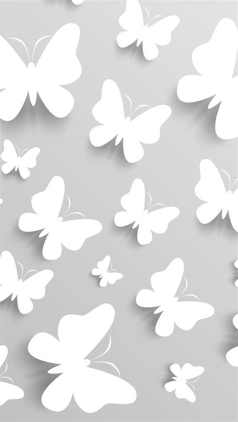 White Butterflies Wallpaper Quran Wallpaper, Framed Wallpaper, Cute Wallpaper For Phone, Cute ...