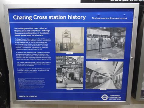 Information Board at Charing Cross... © David Hillas cc-by-sa/2.0 :: Geograph Britain and Ireland