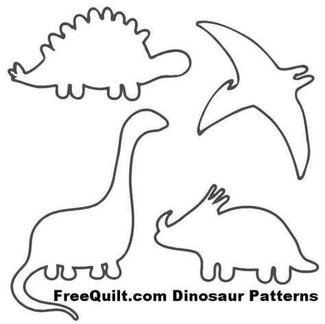 Dinosaur Template Clipart - Free Printable Dinosaur Templates