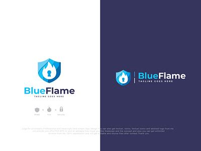 Blue Flame Logo by Robiul Islam on Dribbble