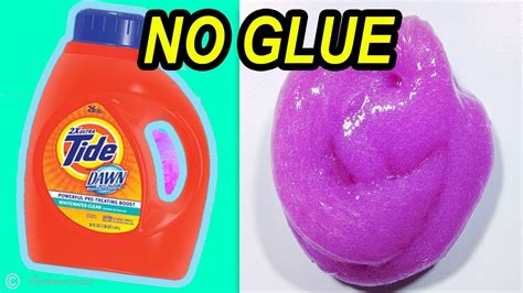 How to make Slime without GLUE using laundry detergent - YouTube