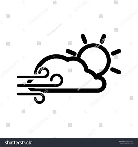 Wind Symbol Icon Vector Illustration Stock Vector (Royalty Free ...