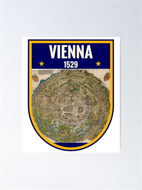 "Vienna Austria 1529 - Map" Poster for Sale by cartoon | Redbubble