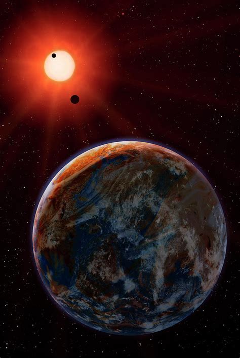 Extrasolar Planet Gliese 581c Photograph by Mark Garlick/science Photo ...