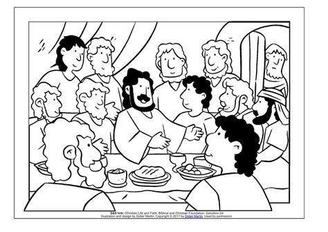 Last Supper Coloring Pages