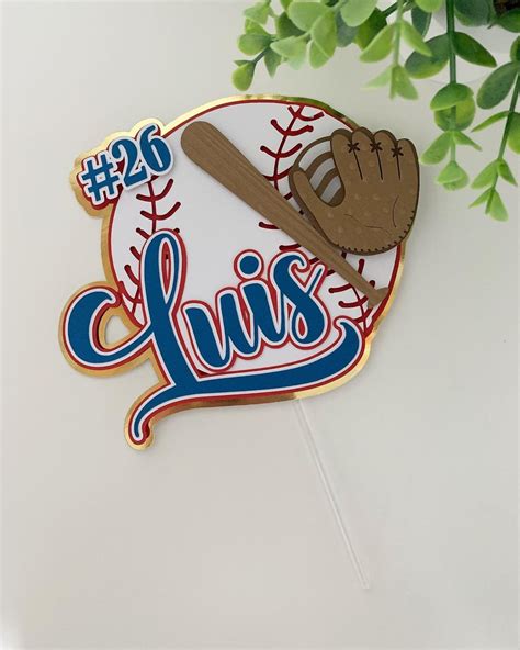 Baseball Cake Topper, Baseball Birthday Party, Baseball Party Decorations, Baseball Custom Cake ...