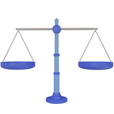 3d justice scale cartoon, balanced scale 13720793 PNG