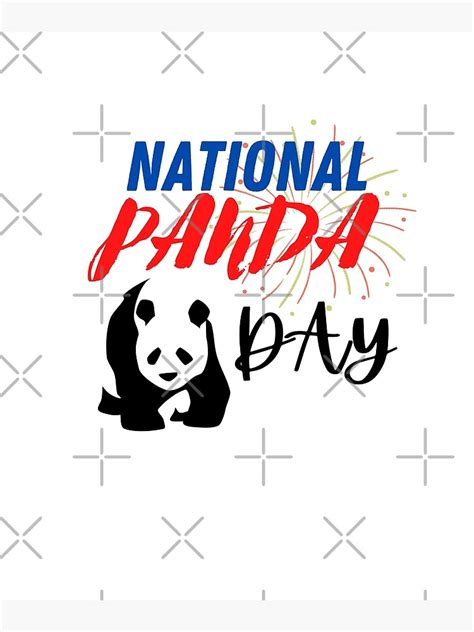 "National Panda Day , Funny Panda On National Panda Day" Poster by ...