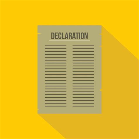 Declaration of Independence icon , flat style 14915390 Vector Art at ...