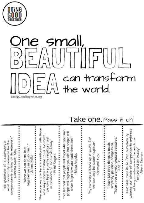 Design & Share Tear-Off Posters — Doing Good Together™