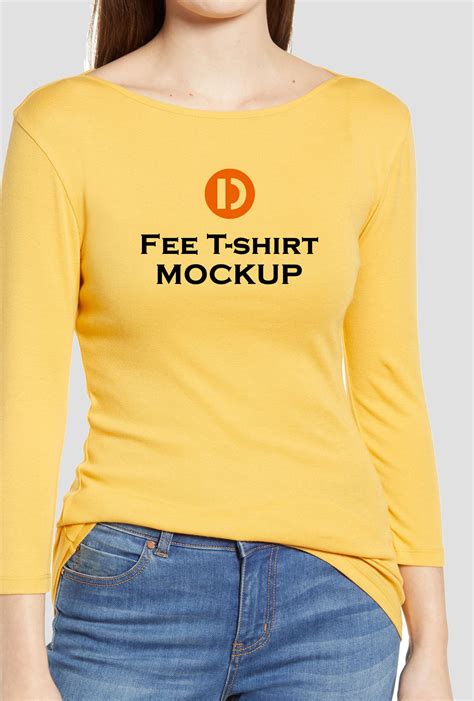 946+ Woman In T-Shirt Mockup Yellowimages Mockups