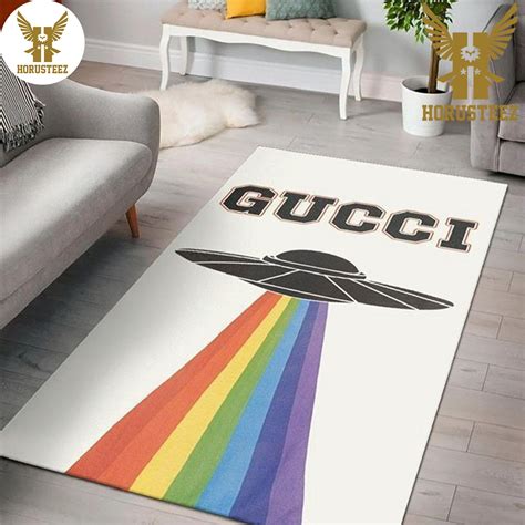 Gucci UFO Full Color Luxury Brand Carpet Rug Limited Edition - Horusteez