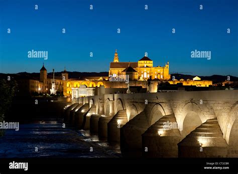 Cathedral–Mosque, Córdoba at night Stock Photo - Alamy