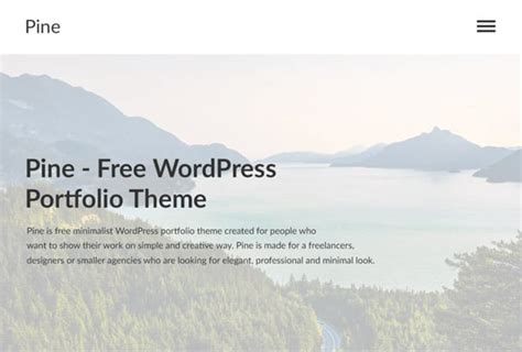 Best Free Minimalist WordPress Portfolio Themes 2019