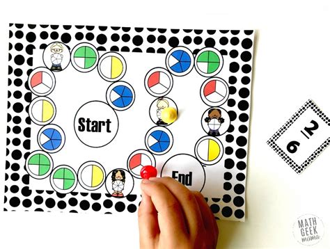 Visual Equivalent Fractions Game Printable {FREE}