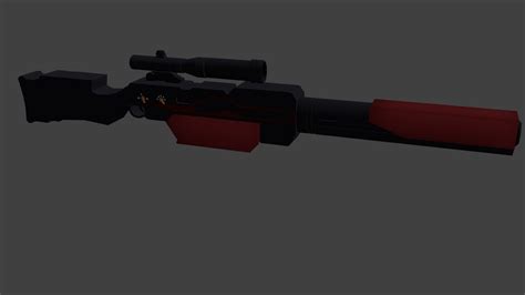 Futuristic Sniper Rifle 3D model | CGTrader