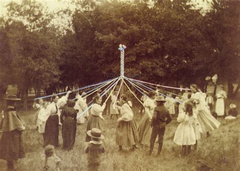 Maypole Dance Vintage Photo. Digital, Download, Sepia, May, Brown ...