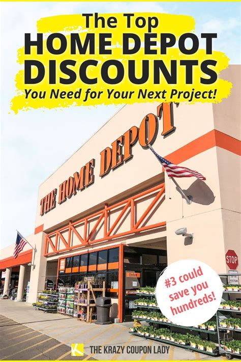 Here Are The Home Depot Discounts You Need to Save | The krazy coupon lady, Home depot coupons ...